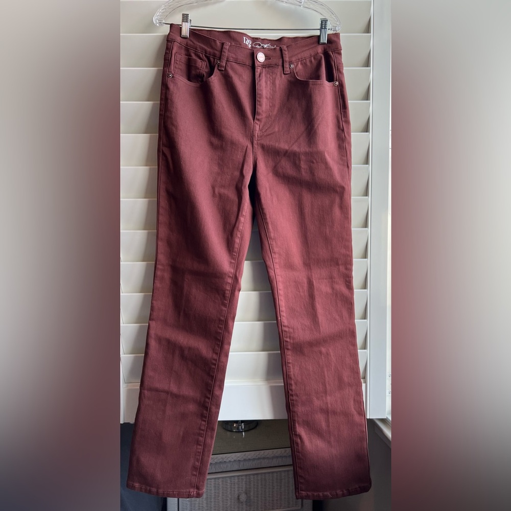 DG2 Diane Gilman - 12T - New Without Tags -  Women's Burgundy Jeans